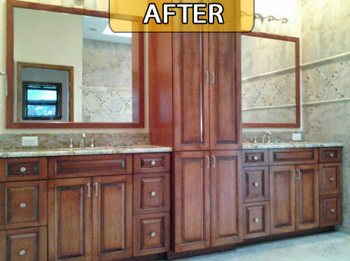 Bathroom Remodel Before, During & After