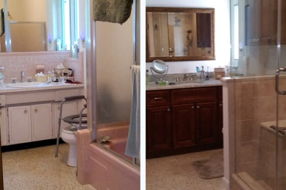 St. Pete Bathroom Before and After